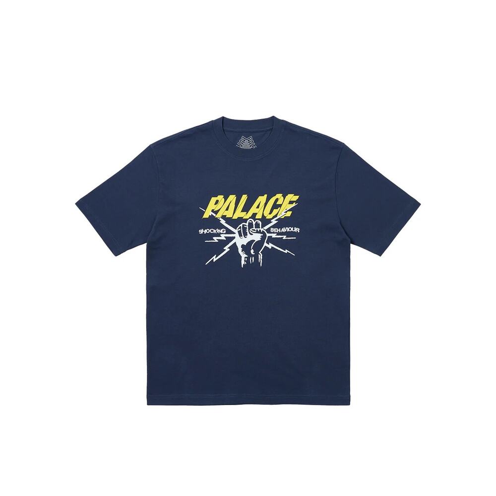 Palace shocking behaviour t-shirt Navy size Large